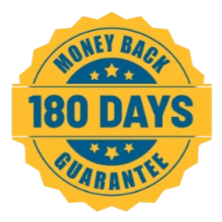 180 days money back guarantee 