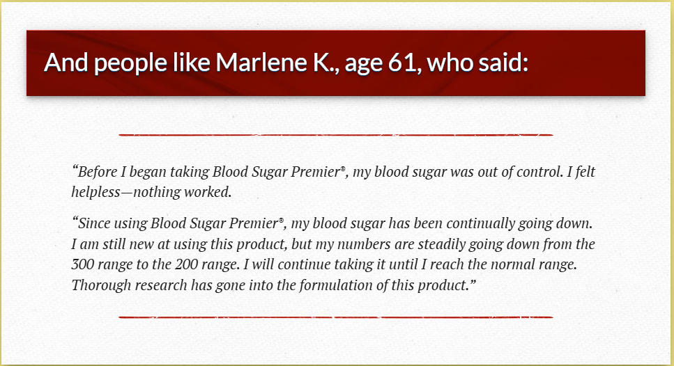 Blood Sugar Premier Customer Reviews