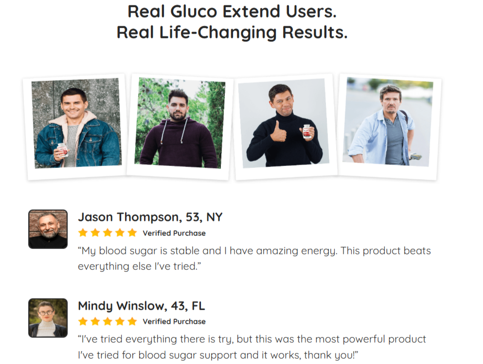 Gluco Extend Customer Reviews