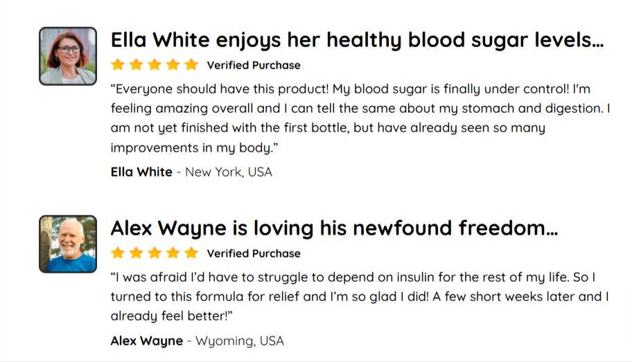 GlucoFlush Customer Reviews